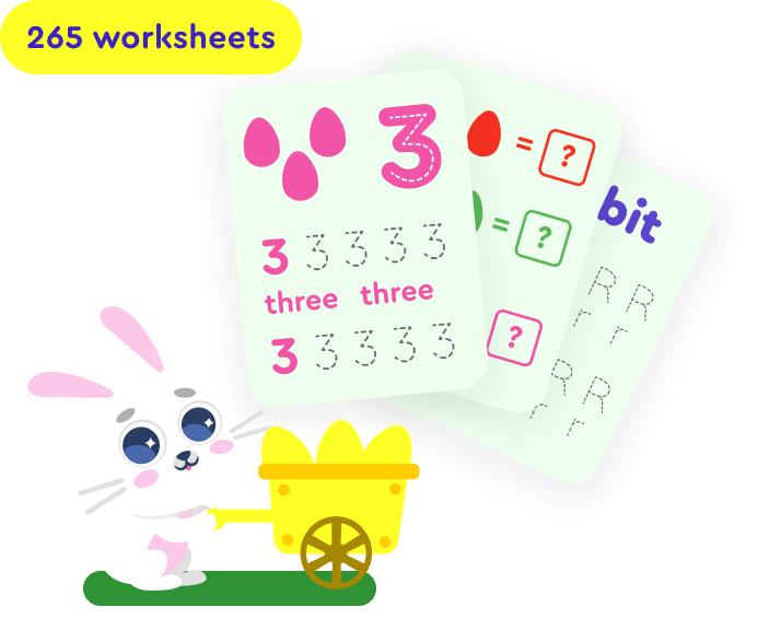 Mascot with worksheets